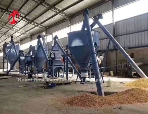 0,5 Ton 1 Ton 2 Ton 5 Ton Kanatlı Yem Karma Makinesi Öğütücü 220v 380v Ada