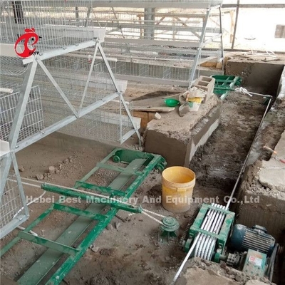 380V Kanatlı Tavuk Çiftliği Kazıyıcı ve Bantlı Otomatik Gübre Temizleme Makinesi Ada