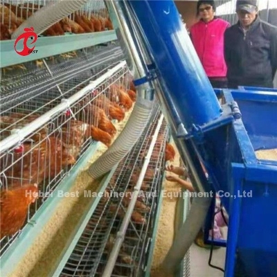 Tavuk Çiftliği Katmanlı Broiler Kafesi Otomatik Tavuk Besleme Arabası 220V Ada