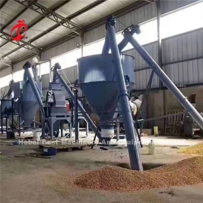 Kanatlı Hayvan Çiftliği İçin Kırıcı ve Karıştırıcılı Çekiçli Yem Değirmeni Makinesi 220V 6KW Ada