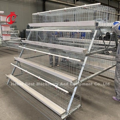 Nigeriya için sıcak galvanizli Q235 Çelik Tavuk Pil Kafesleri Gana Kamerun Tavuk Çiftliği Doris