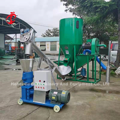 Hayvancılık Emily için Yem Karıştırıcı Öğütücü Yem İşleme Sistemi 3kw 0,5 ton