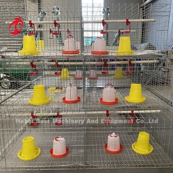 Tavuk Çiftliği Broiler Tavuk Kafesi 3 Katlı, Piliç Doris İçin A Tipi Pil Kafesi