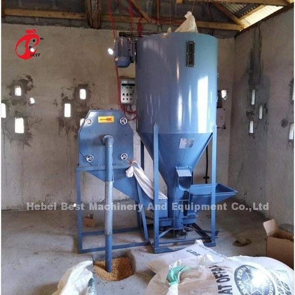 Hayvancılık Emily için Yem Karıştırıcı Öğütücü Yem İşleme Sistemi 3kw 0,5 ton